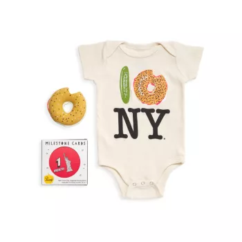Baby's Pickle Bagel Milestone Gift Set PiccoliNY