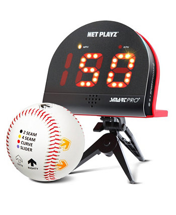 Набор для бейсбола, тренажер для бейсбольного поля, набор маркеров для размещения пальцев с радаром скорости Net Playz