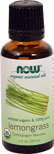 NOW Organic Essential Oils Lemongrass — 1 жидкая унция NOW Foods