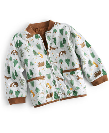 Двусторонняя куртка из искусственного шерпа для мальчиков для малышей, созданная для Macy's First Impressions