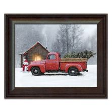Personal-Prints Season of Joy Red Truck Framed Wall Art Personal-Prints