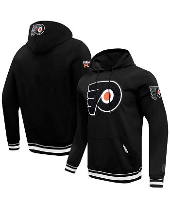 Мужской черный флисовый пуловер с капюшоном в стиле ретро Philadelphia Flyers Pro Standard