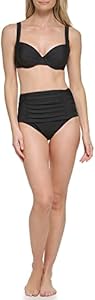 Calvin Klein Women's High Waisted Ruched Classic Bikini Set Calvin Klein