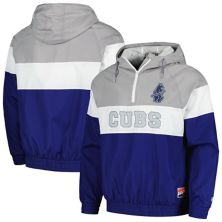 Men's New Era Royal Chicago Cubs Ripstop Raglan Quarter-Zip Windbreaker Jacket New Era