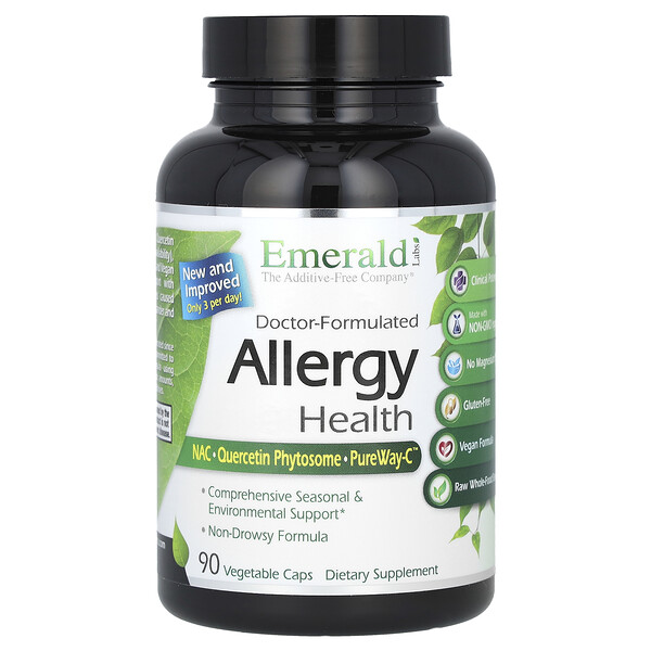 Allergy Health - 90 растительных капсул - Emerald Labs Emerald Labs