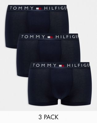 Tommy Hilfiger original 3 pack briefs in navy Tommy Hilfiger