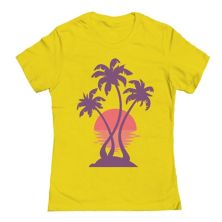 Junior's COLAB89 by Threadless 3 Palm Sunset Graphic Tee COLAB89 by Threadless