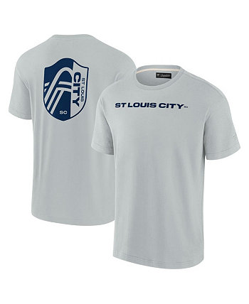 Мужская серая футболка с логотипом St. Louis City SC Oversized Fanatics Signature