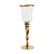 Gold Mercury Tulip Hurricane Candleholder Home Essentials
