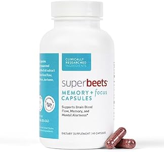 humanN SuperBeets Brain Supplements for Memory and Focus Chews, Mental Alertness, Clinically Studied Nootropics, Resveratrol Supplement Plus Beet Root Powder (Порошок), Blueberry Pomegranate Flavor, 30 Count HumanN