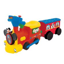Disney's Mickey Mouse 2-in-1 Ride-on Choo Choo Train with Caboose & Tracks by Kiddieland  Kiddieland