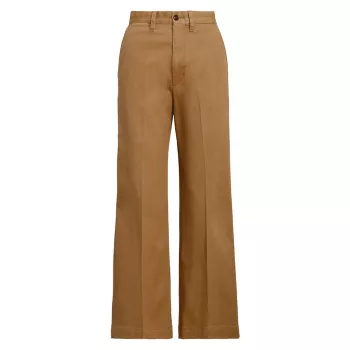 Широкие брюки из хлопковой смеси Polo Ralph Lauren