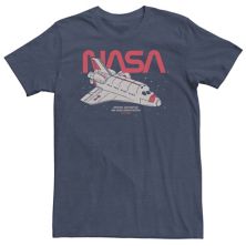 Футболка с портретом и логотипом космического корабля NASA Big & Tall Licensed Character