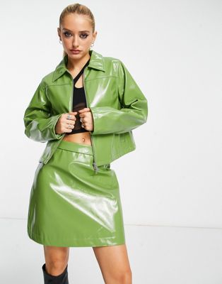 Зеленая куртка на молнии Envii из искусственного меха — часть комплекта Envii