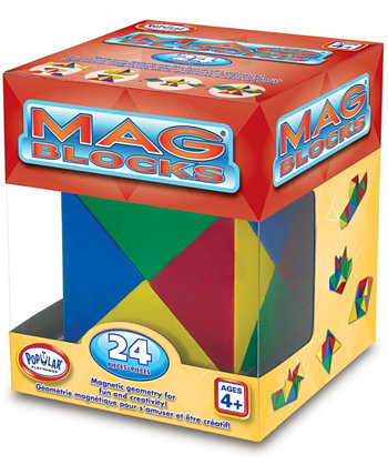 Mag Blocks Набор из 24 предметов Popular Playthings