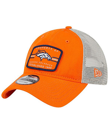 Мужская оранжевая кепка Denver Broncos Property Trucker 9TWENTY Snapback New Era