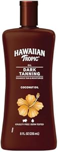 Hawaiian Tropic Dark Tanning Oil Original 8 oz (Pack of 3) Hawaiian Tropic