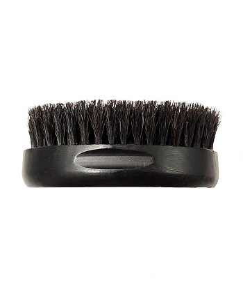 Профессиональная парикмахерская овальная щетка для волос в стиле милитари 100% натуральная щетина кабана с деревянной ручкой для рук StyleCraft Professional