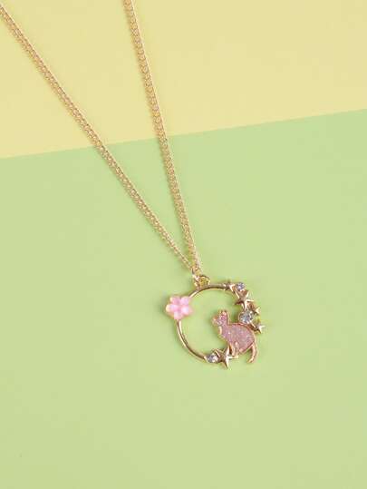 Ожерелье с цветком для девочек SHEIN