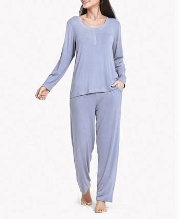 Женский ультрамягкий пижамный комплект с длинными рукавами Lounge MOOD Pajamas