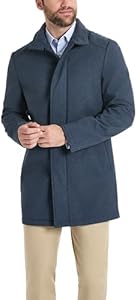 Van Heusen Men's Van Heusen Tedford Overcoat with Stand Collar Van Heusen