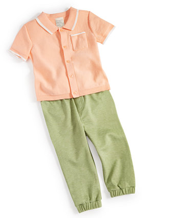 Свитер-поло и брюки для маленьких мальчиков, комплект из 2 предметов, созданный для Macy's First Impressions
