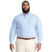 Big & Tall IZOD Performance Long Sleeve Plaid Button Down Shirt Izod