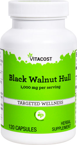 Vitacost Black Walnut Hull -- 1000 мг на порцию -- 120 капсул Vitacost