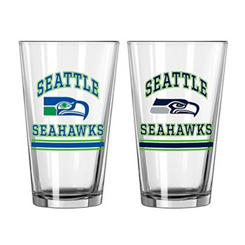 Стаканы для пива с командной графикой Seattle Seahawks, 473 мл, набор из двух штук Logo Brand