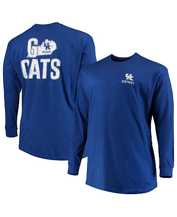 Men's Royal Kentucky Wildcats Big and Tall Choice T-shirt Profile Varsity