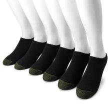Мужское GOLDTOE® 6 шт. Спортивные носки для неявки GOLDTOE