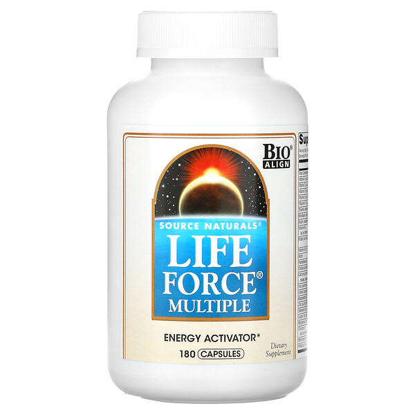 Life Force Multiple, 180 капсул Source Naturals