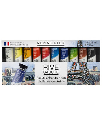 Rive Gauche Oil Paint Набор из 10 цветных тюбиков, 21 мл Sennelier