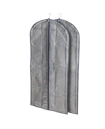 Подвесная сумка для хранения одежды на молнии с передней панелью Clear Vision, набор из 2 шт. Household Essentials