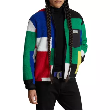Флисовая куртка Hi Pile с цветными блоками Polo Ralph Lauren