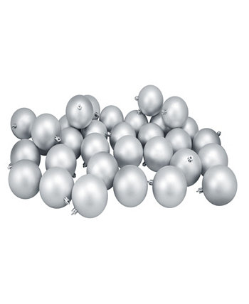 3,25-дюймовые небьющиеся матовые рождественские шары, набор из 32 штук Northlight