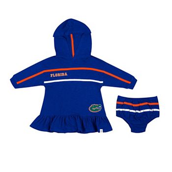 Girls Infant Colosseum Royal Florida Gators Winifred Hoodie Dress & Bloomer Set Colosseum