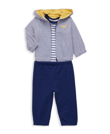 Боди-тройка, джоггеры и спортивные штаны для мальчика для новорожденных Комплект куртки Little Me
