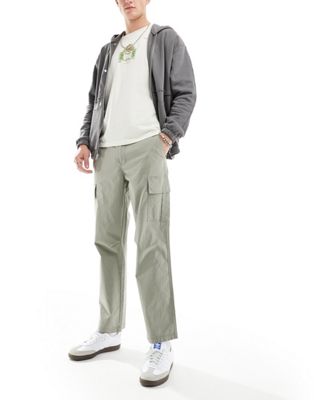 Selected Homme loose fit cargo pants in khaki  Selected