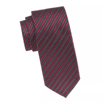 Полосатый шелк &amp;amp;amp;amp;amp;amp;amp; Хлопковый галстук Zegna