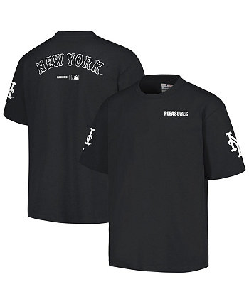 Мужская черная футболка New York Mets Team PLEASURES