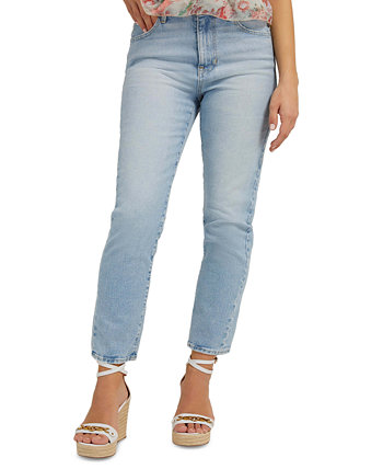 Женские джинсы прямого кроя с высокой посадкой GUESS