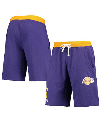 Men's LeBron James Purple Los Angeles Lakers Name and Number French Terry Shorts Profile