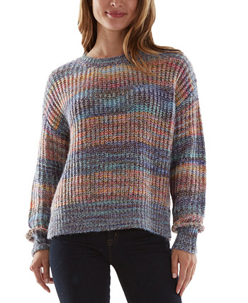 Разноцветный свитер с заниженными плечами BCX