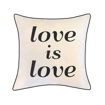 Праздничная подушка с вышивкой "Love Is Love" Edie@Home