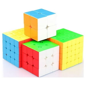 Coogam Moyu Cube Bundle 2x2 3x3 4x4 5x5 Speed Cube Set MF2S MF3S MF4S MF5S Pack Stickerless Puzzle Toy Coogam