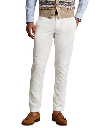 Мужские брюки классического кроя из смесового льна Polo Ralph Lauren