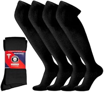 Унисекс Носки Brooklyn Socks 4 Пары Высоких Неконстриктных Хлопковых Носков для Диабетиков Brooklyn Socks