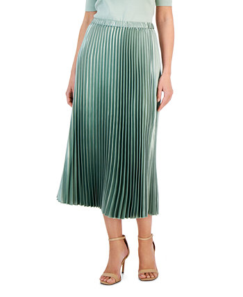Женская плиссированная юбка-миди без застежек Anne Klein