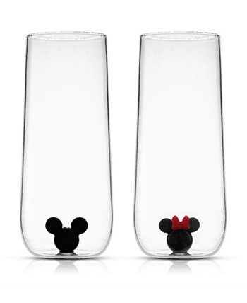 Высокий стакан Mickey & Minnie Icon, набор из 2 шт. JoyJolt